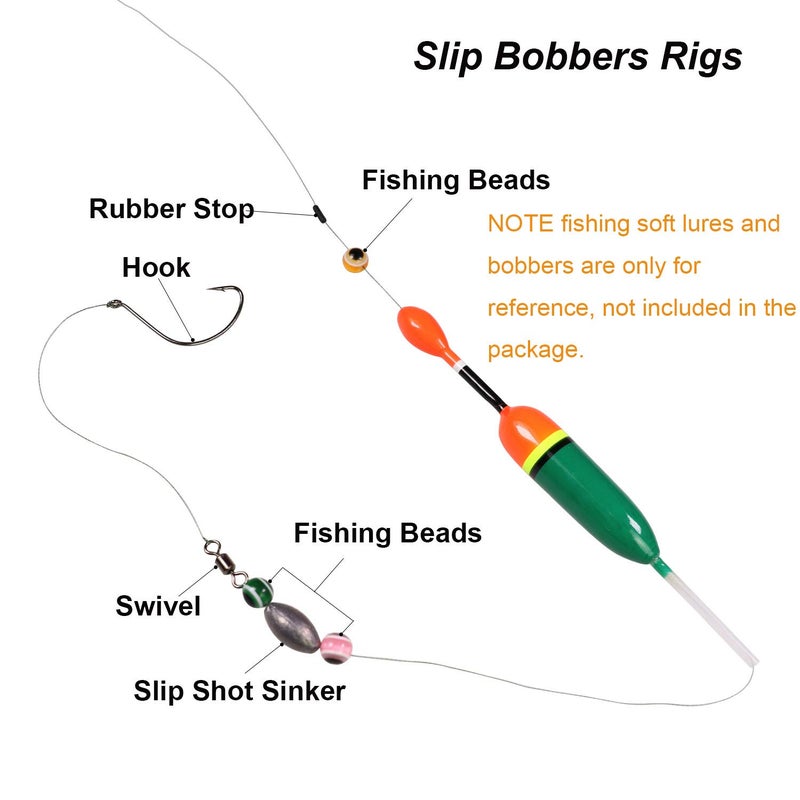 THKFISH Fishing Weights Sinkers Fishing Beads Bullet Sinkers Carolina Rig Texas Rig Kit Fishing Accessories Kit 64pcs - Image 5